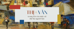 abstract Vietnam street painting banner